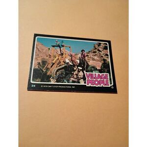Vintage 1979 Village People Trading Card #24 Disco Era Vintage Music Collectible